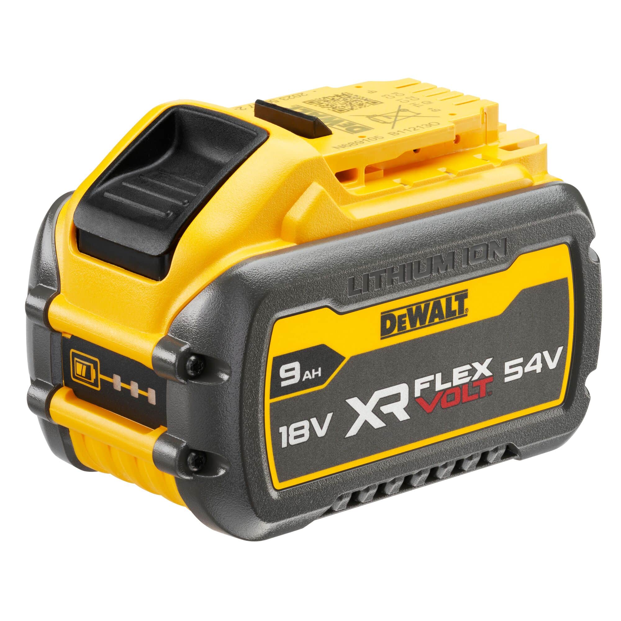Pack 2 batteries DeWalt XR Flexvolt 18V 54V 9Ah avec chargeur rapide
