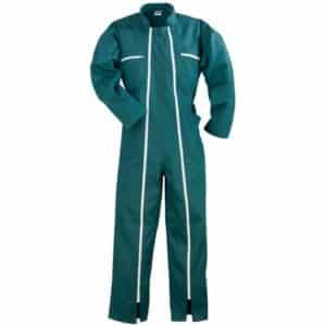 COMBINAISON DOUBLE ZIP 65% POLYESTER 35% COTON 6 POCHES M VERT