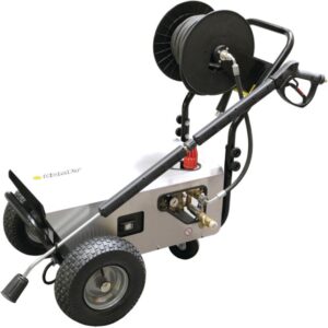 NETTOYEUR EAU FROIDE K809TS 21L/MIN 160 BAR TOTAL STOP AVEC ENROULEUR ET ROTABUSE COMET 9024403500-M20N-ERLD