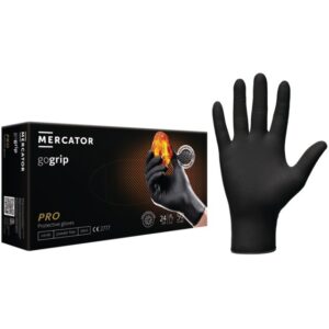 GANTS NITRILE GOGRIP NOIR BOITE 50 8-9 MERCATOR