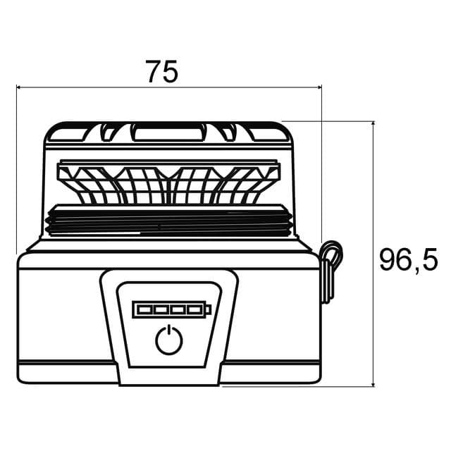 GYROPHARE TRAVAUX PUBLIC LED SANS FIL RECHARGEABLE AVEC TELECOMMANDE TECHNI-POWER – Image 2