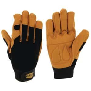 GANTS TOUS TRAVAUX RENFORT PAUME CUIR SYNTHETIQUE 10