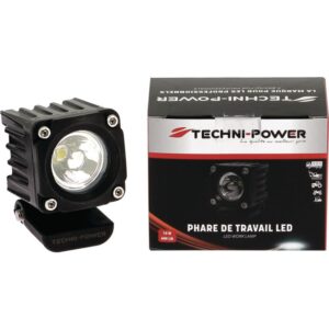 PHARE LED CARRE MINI 12/24V 10W 600 LUMENS TECHNI-POWER