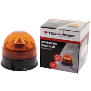 GYROPHARE LED EMBASE PLATE 3 VIS 12/24V R65 TECHNI-POWER