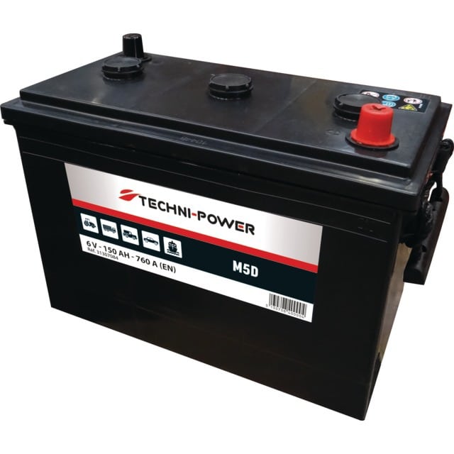 BATTERIE M5 6V 150Ah 760A EN TECHNI-POWER