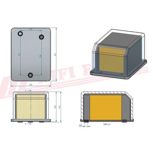 FILTRE A GASOIL SN 203 HIFI FILTER – Image 2