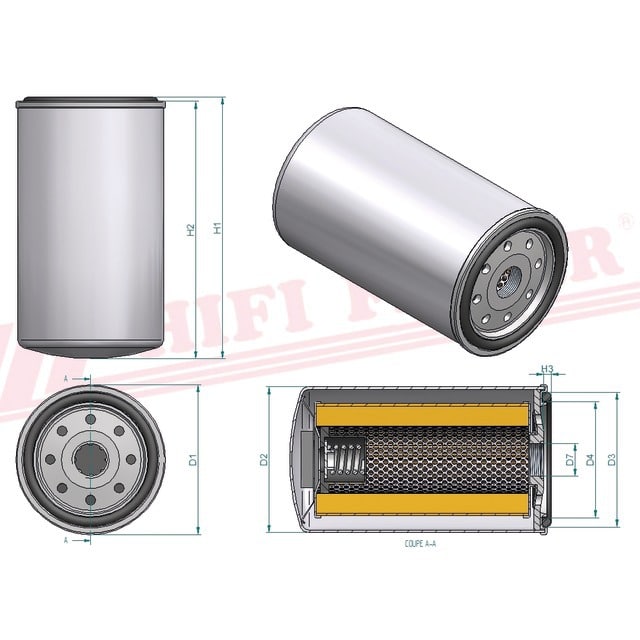 FILTRE A HUILE T 501 HIFI FILTER – Image 2