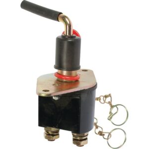 COUPE BATTERIE 12/24V 250A METAL 2 BORNES CLE AMOVIBLE