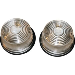 FEU DE POSITION ROND ANTERIEUR Ø 75 MM BLANC x2