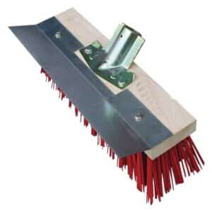 BALAI PVC ROUGE 32CM AVEC GRATTOIR SANS MANCHE