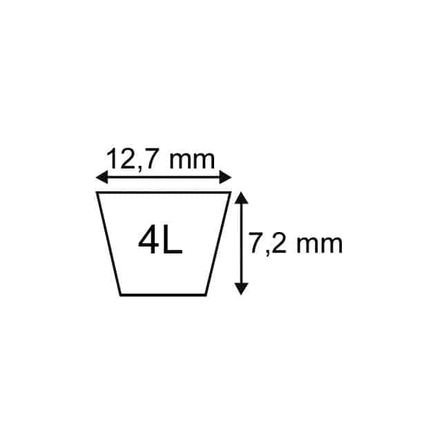 COURROIE PLATINIUM TYPE 4L83 TECHNI-POWER – Image 2