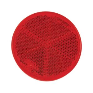 CATADIOPTRE ROND 60MM ADHESIF ROUGE