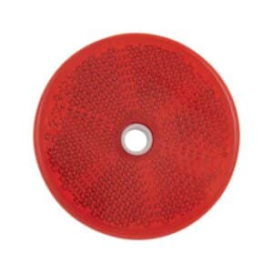 CATADIOPTRE ROND 60MM AVEC PERCAGE ROUGE