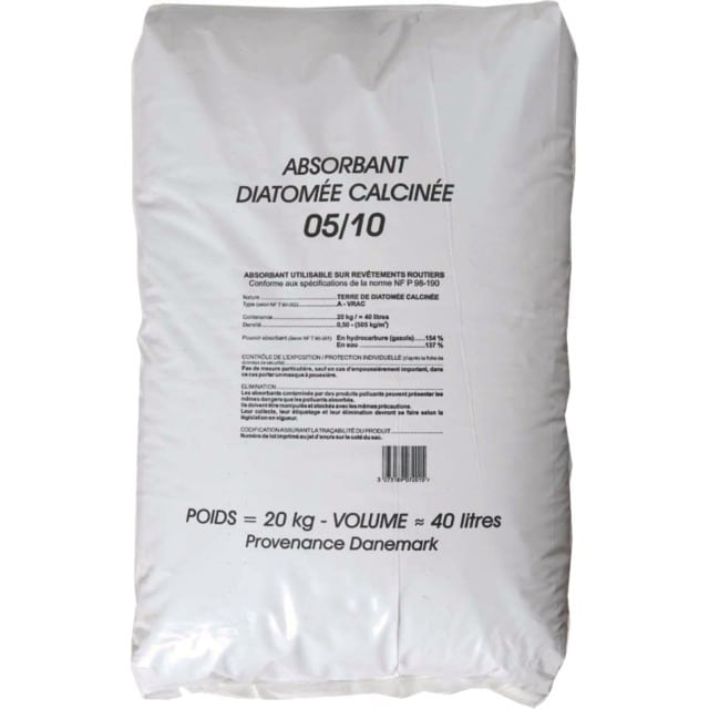 ABSORBANT DE SOL TERRE DE DIATOMEE 05/10 SAC 20KG
