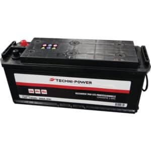 BATTERIE 12V 135AH 900A + A GAUCHE SUR LA LARGEUR TECHNI-POWER