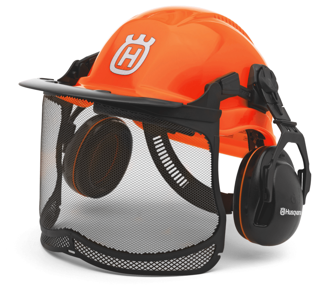 Casque Functional Fluo Husqvarna pour travaux forestiers