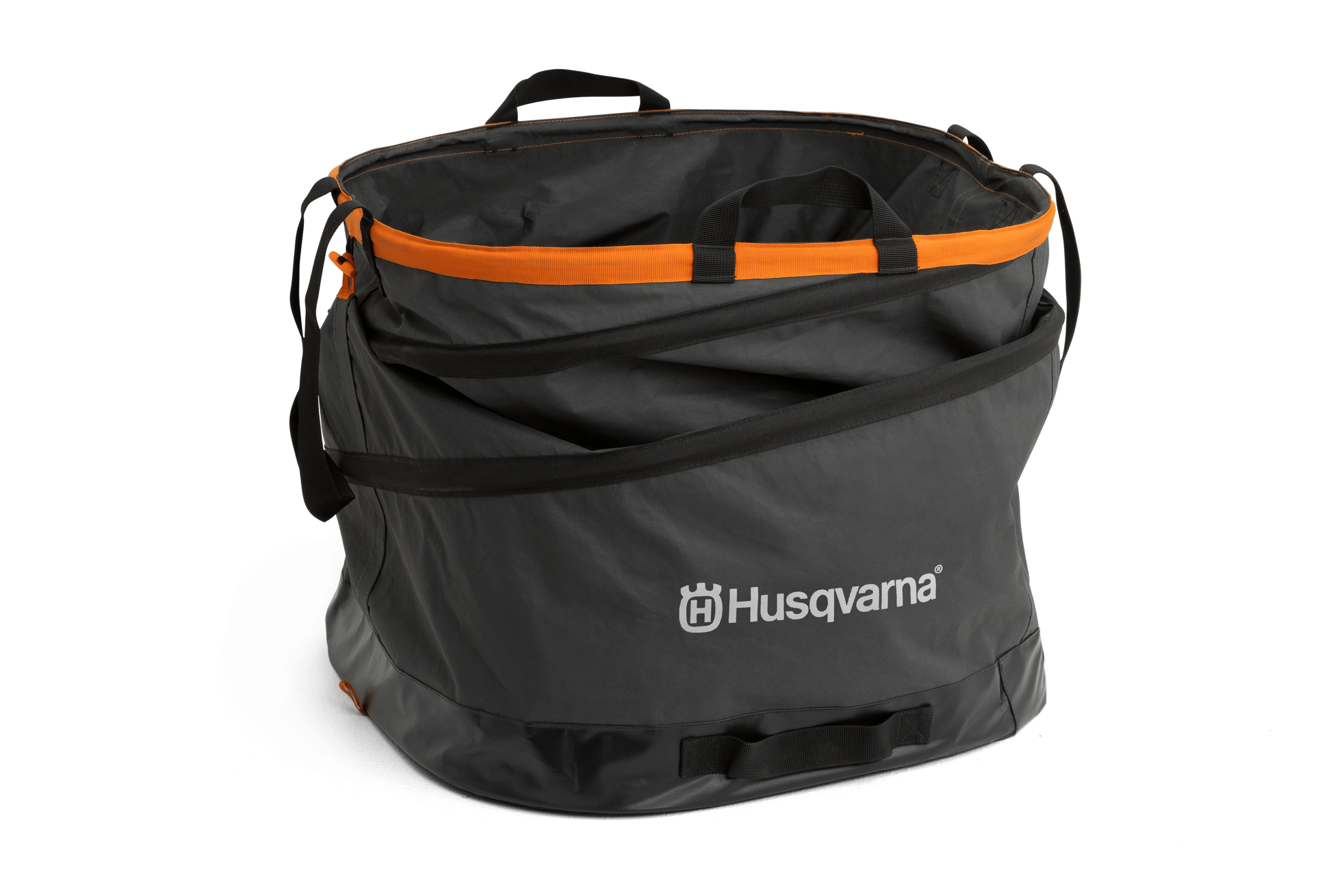 Husqvarna Sac de ramassage 220L déplié, vue de trois quarts