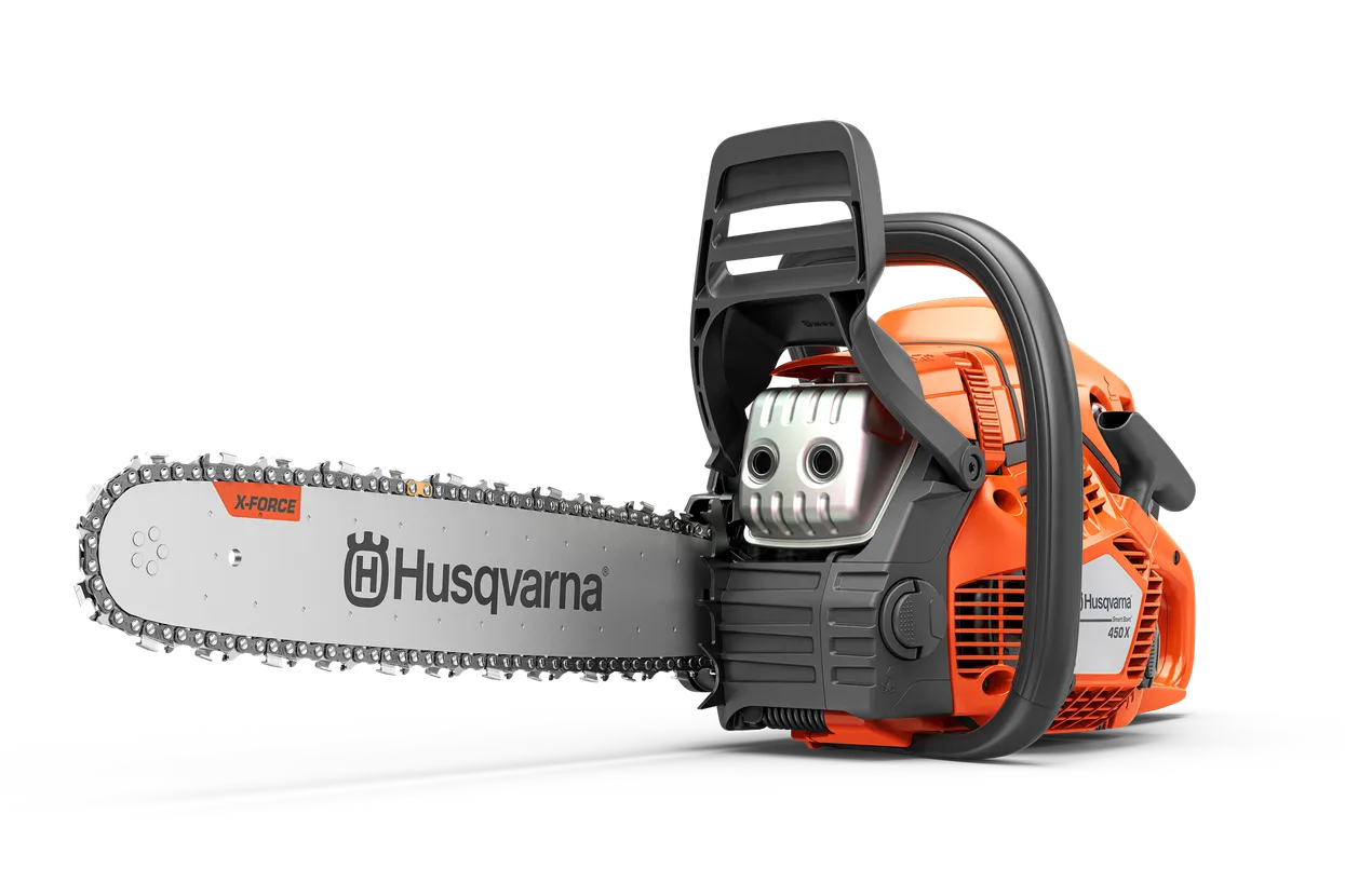 Tronçonneuse thermique Husqvarna 450X avec connectivité intégrée
