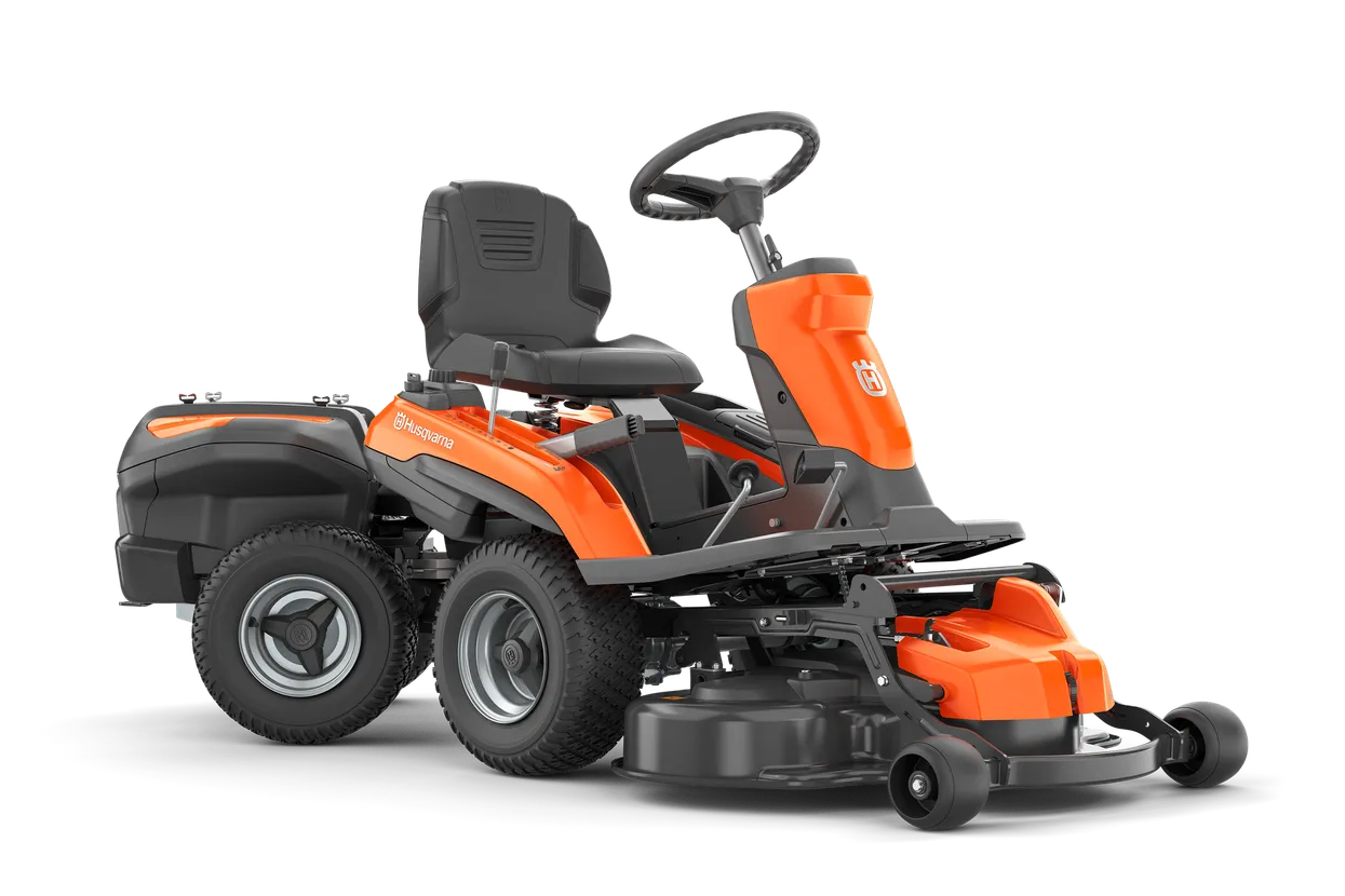 Tondeuse autoportée à coupe frontale électrique Husqvarna R200iX AWD Long Range