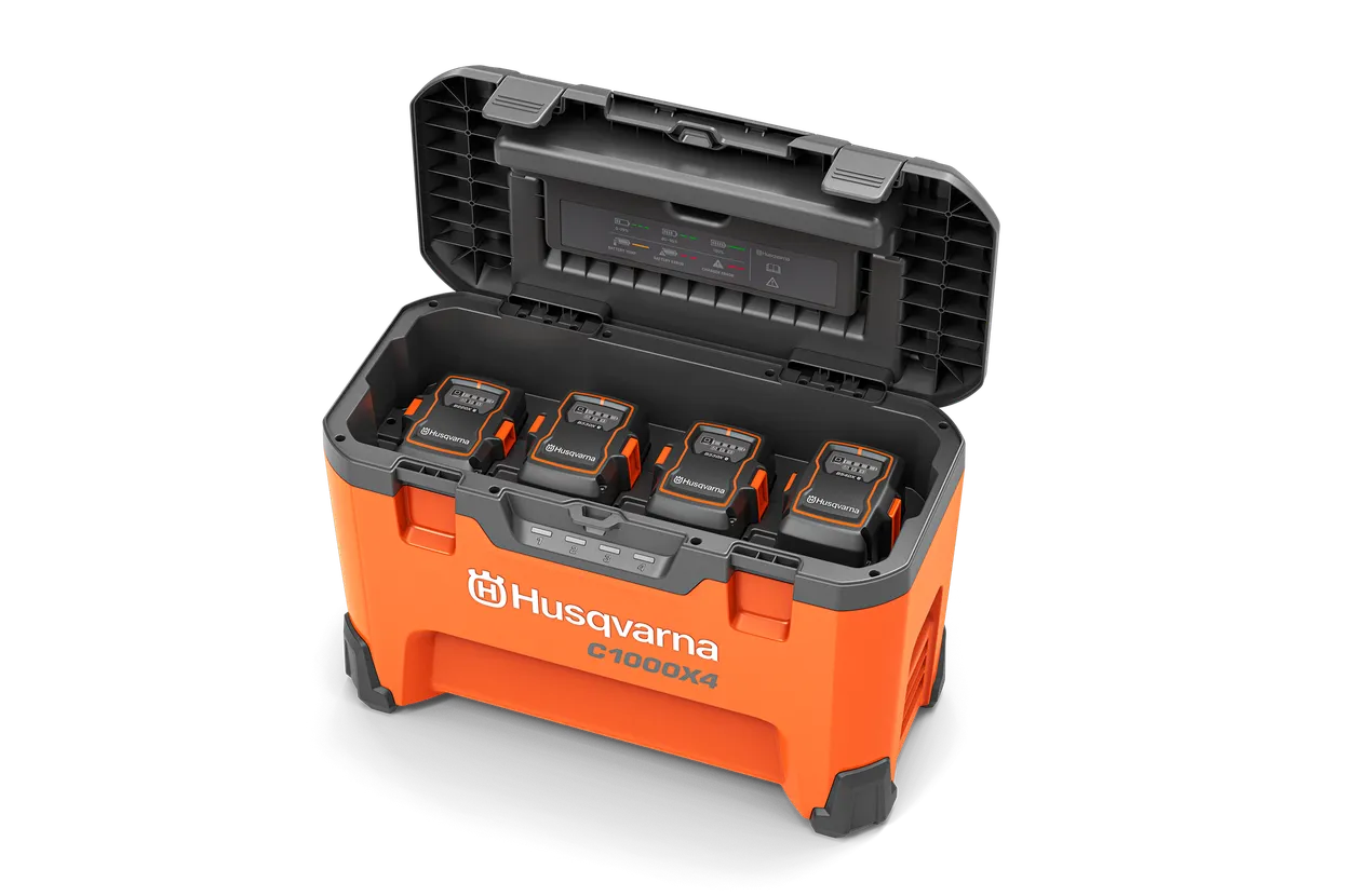 Husqvarna Power Pack C1000X4 — chargeur et 4 batteries BLi-X 36 V